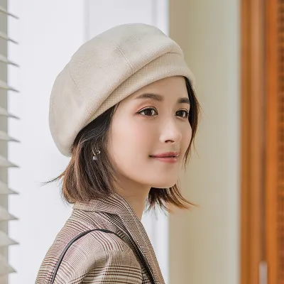Women Winter Retro Leisure Cotton Berets Hats