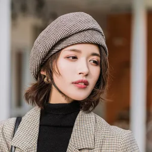 Women Winter Retro Leisure Cotton Berets Hats