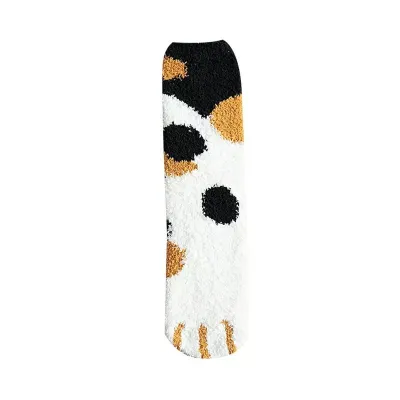 Women Thicken Cute Cat Paw Pattern Floor Socks