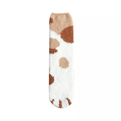 Women Thicken Cute Cat Paw Pattern Floor Socks