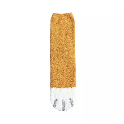 Women Thicken Cute Cat Paw Pattern Floor Socks