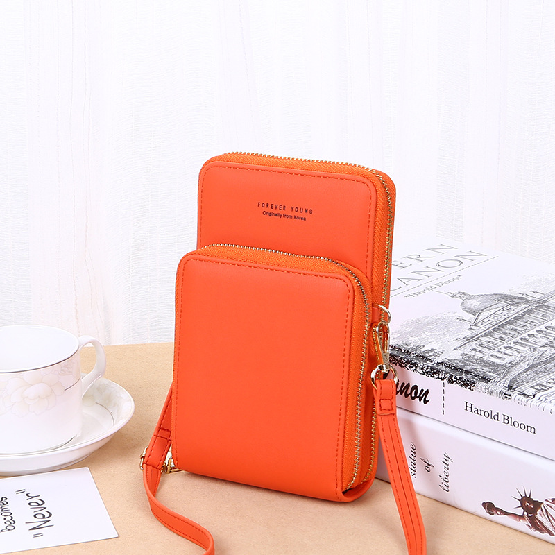 Wholesale All-Match Solid color Mini Phone Holder Crossbody Bag