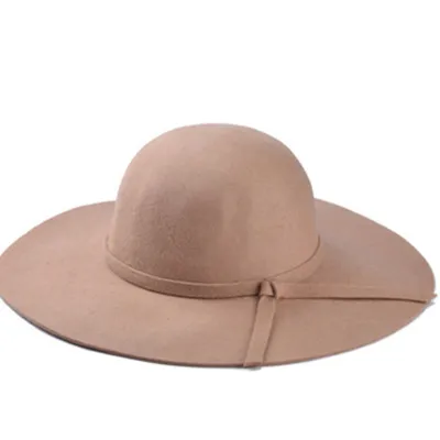 Women Vintage British Style Wool Dome Hat