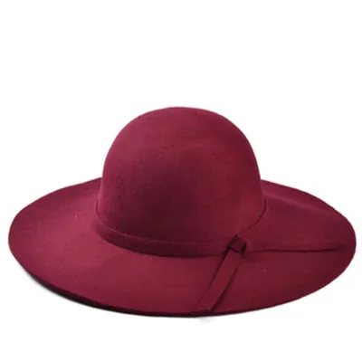 Women Vintage British Style Wool Dome Hat