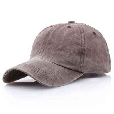 Unisex Retro Solid Color Cotton Baseball Cap