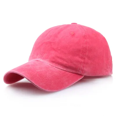 Unisex Retro Solid Color Cotton Baseball Cap