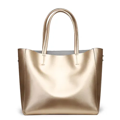 Women Fashion Genuine Leather Tote Shoulder Handbag
