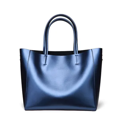 Women Fashion Genuine Leather Tote Shoulder Handbag
