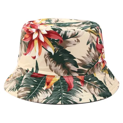 Women Fashion Print Reversible Bucket Hat