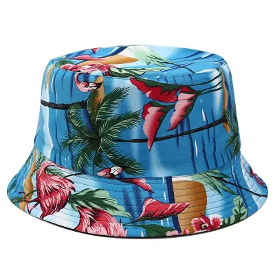 Women Fashion Print Reversible Bucket Hat