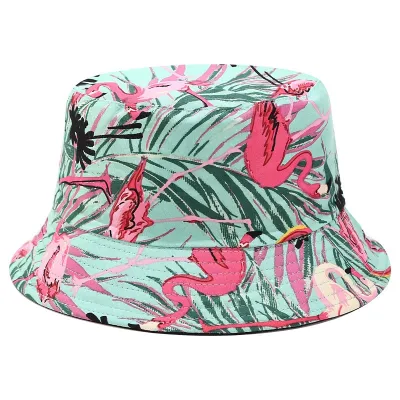 Women Fashion Print Reversible Bucket Hat