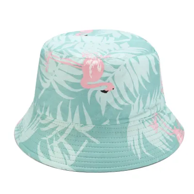 Women Fashion Print Reversible Bucket Hat