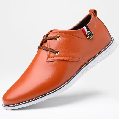 Men Leisure Breathable PU Loafers Shoes Size 6.5-10