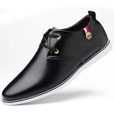 Men Leisure Breathable PU Loafers Shoes Size 6.5-10