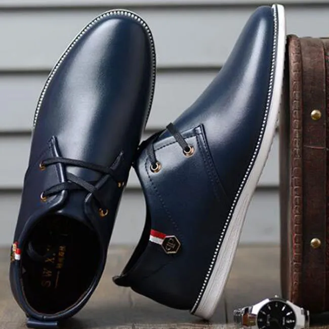 Men Leisure Breathable PU Loafers Shoes Size 6.5-10