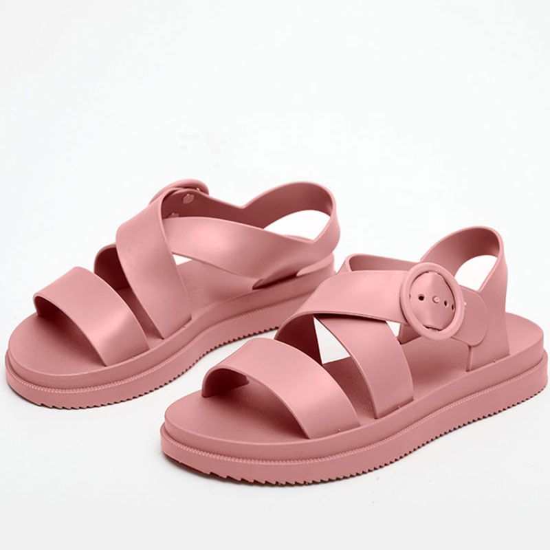 Wholesale Size:5-8.5 Women Wide Jelly Band Flat Beach