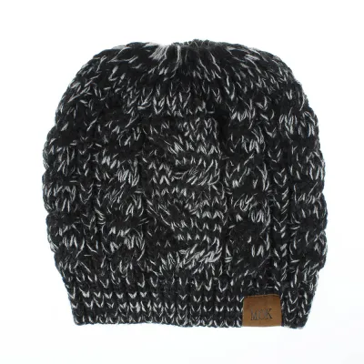 Women's Fashion Solid Color Knitted Warm Beanie Hat
