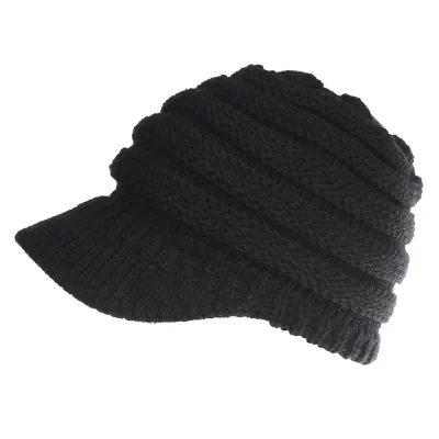 Women Fashion Knitted Warm Dome Baseball Hats