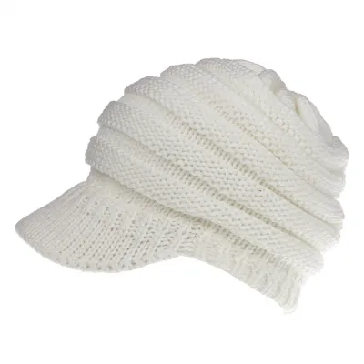 Women Fashion Knitted Warm Dome Baseball Hats