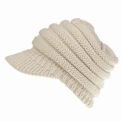 Women Fashion Knitted Warm Dome Baseball Hats