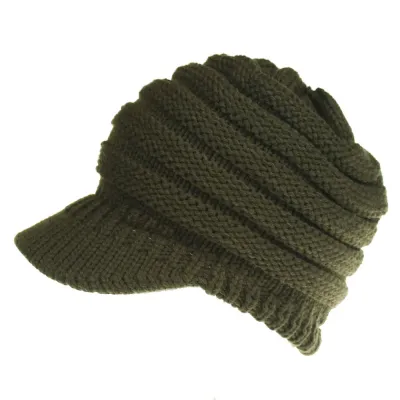 Women Fashion Knitted Warm Dome Baseball Hats