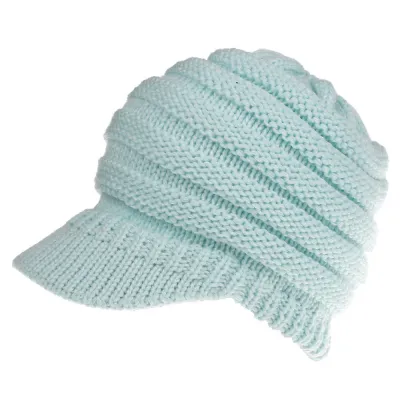 Women Fashion Knitted Warm Dome Baseball Hats