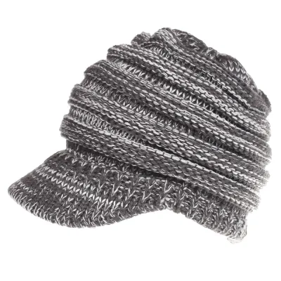 Women Fashion Knitted Warm Dome Baseball Hats