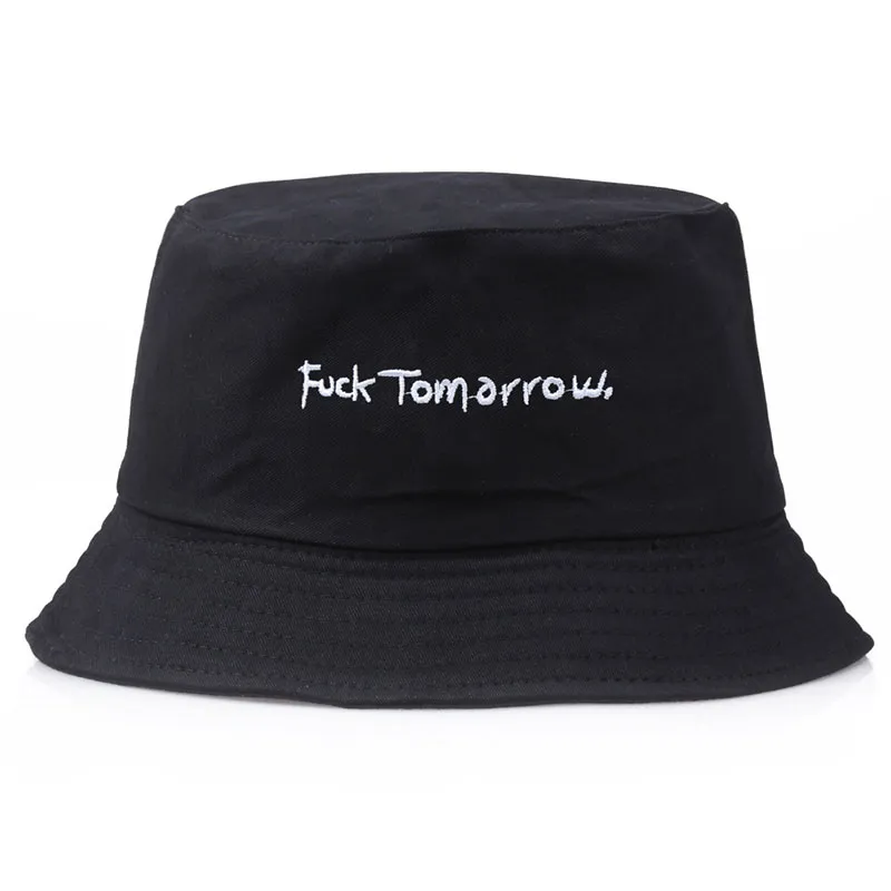 Fashion Leisure Letter Embroidery Sun Protection Bucket Hat