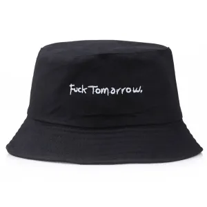 Fashion Leisure Letter Embroidery Sun Protection Bucket Hat