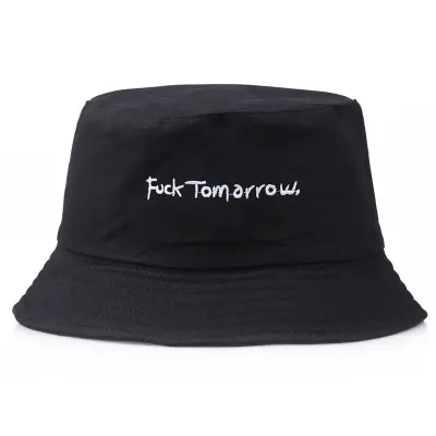 Fashion Leisure Letter Embroidery Sun Protection Bucket Hat