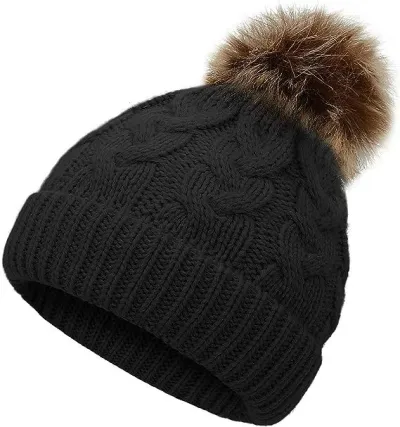 Kids Fashion Casual Autumn Winter Knitted Warm High Roof Hat