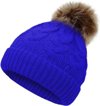 Kids Fashion Casual Autumn Winter Knitted Warm High Roof Hat