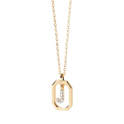 Women Fashion Simple Mini Small Rhinestone 26 Alphabet Sterling Silver Necklace