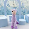 Purple Alpaca Silver Buckle