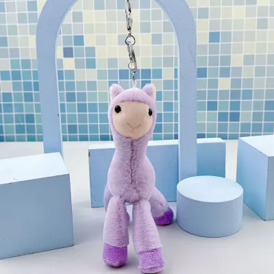 Fashion Cute Alpaca Plush Doll Bag Hanging Keychain