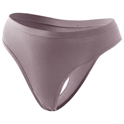 Women Fashion Sexy Solid Color Plus Size Low Waist Thong