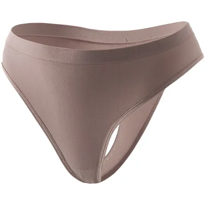 Women Fashion Sexy Solid Color Plus Size Low Waist Thong