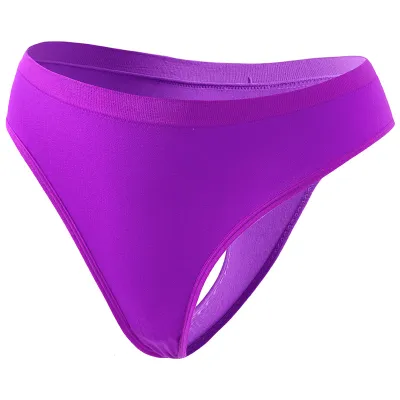 Women Fashion Sexy Solid Color Plus Size Low Waist Thong