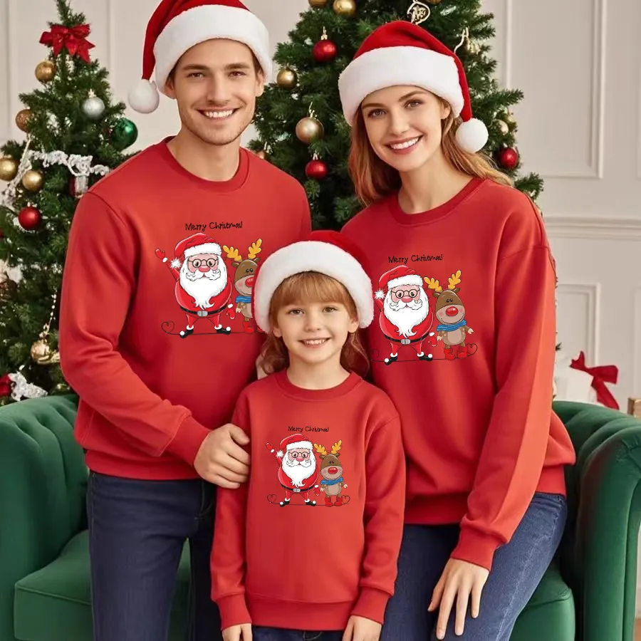 Christmas Family Matching Long Sleeve Parent-Child Sweatshirt
