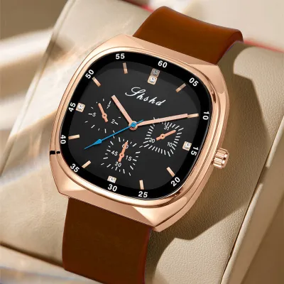 Fashion Casual Simple Oval Plastic Strap Quartz Watch