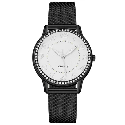 Women's Fashion Rhinestone Luminous Quartz Watch with Silicone Strap