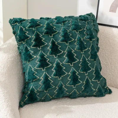 Fashion Star Embroidered Velvet Pillow Case for Christmas Party
