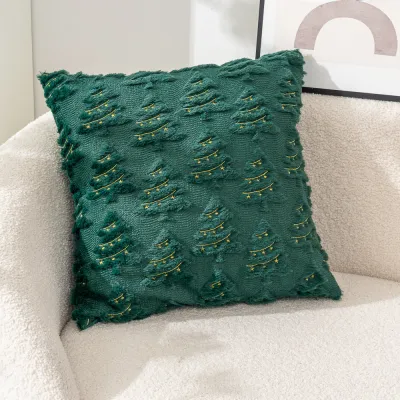 Fashion Star Embroidered Velvet Pillow Case for Christmas Party
