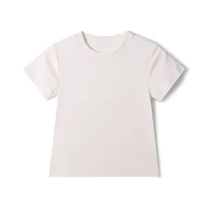 Women's 220Gsm Cotton-Blend Round Neck Short Sleeve T-Shirt