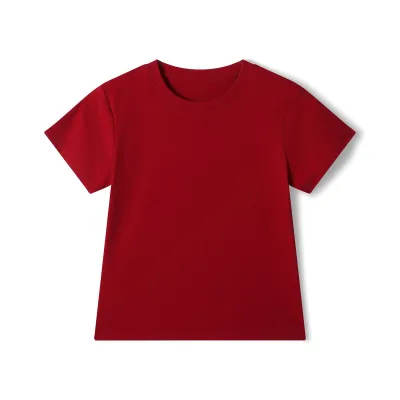 Women's 220Gsm Cotton-Blend Round Neck Short Sleeve T-Shirt