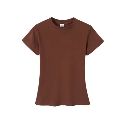 Women's 230Gsm Cotton Short Sleeve Crewneck T-Shirt