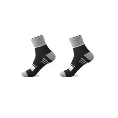 Men's Fashion Casual Color Block Mid-Tube Breathable Sports Socks