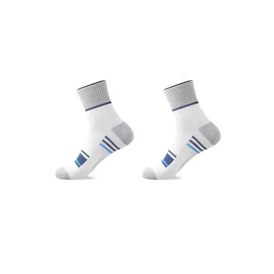 Men's Fashion Casual Color Block Mid-Tube Breathable Sports Socks