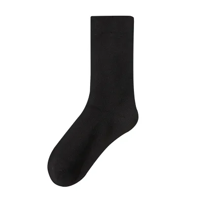 Women Fashion Casual Simple Spring Autumn Cotton Boneless Mid-Calf Socks