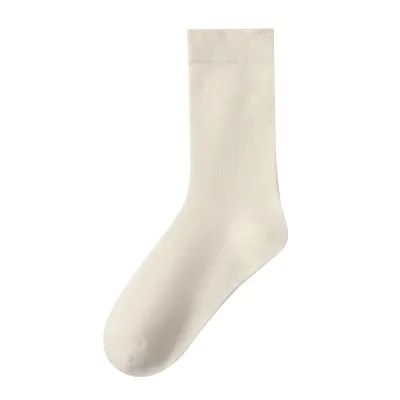 Women Fashion Casual Simple Spring Autumn Cotton Boneless Mid-Calf Socks